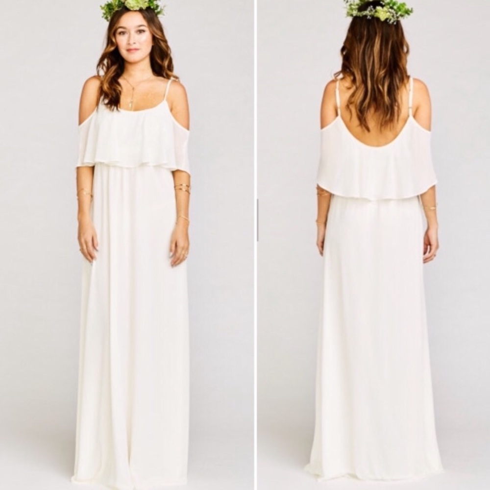 Show Me Your Mumu Caitlin Ruffle Maxi Dress 1X